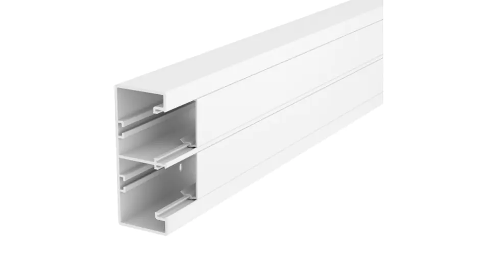 ⁨Window sill channel 53x130 RAPID 45-2 /2-chamber/ GK-53130RW white 6113200 /2m/⁩ at Wasserman.eu