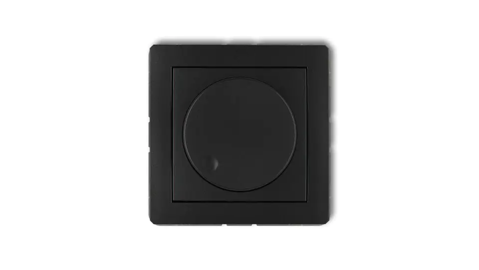 ⁨DECO Electronic push-rotary dimmer for LED lamps matt black 12DRO-2⁩ at Wasserman.eu