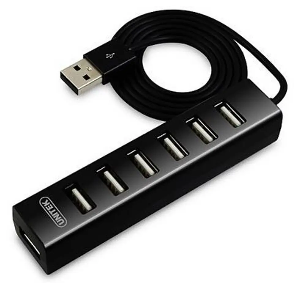 HUB 7x USB2.0 BLACK ; Y-2160 at Wasserman.eu