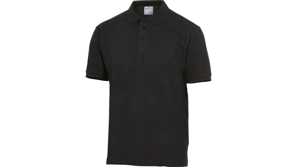 ⁨Polo shirt short sleeve collar fastened with button 100 cotton 210 g/m2 black size XL CORP AGRANOXG⁩ at Wasserman.eu