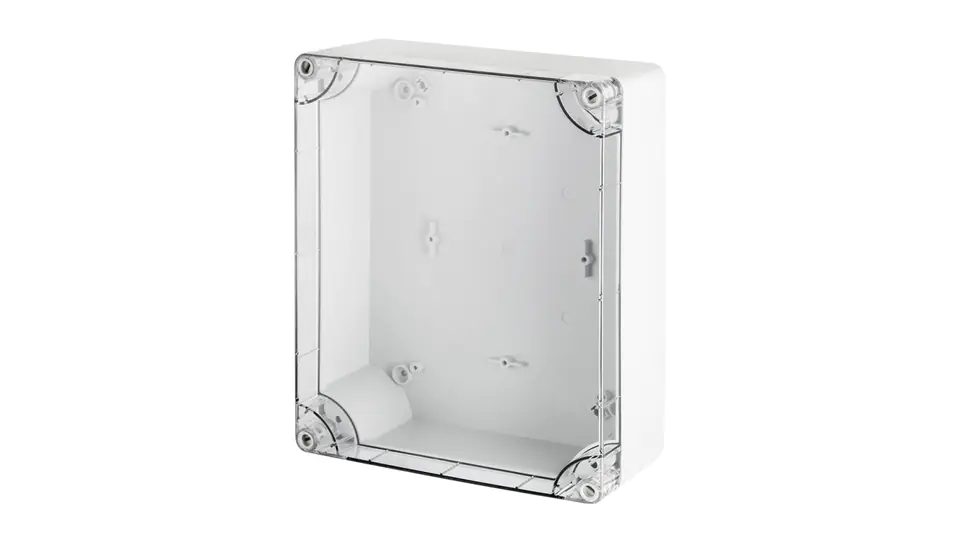 ⁨INDUSTRIAL Hermetic box n/t 340x270x106mm IP65 grey, transparent cover 2725-01⁩ at Wasserman.eu