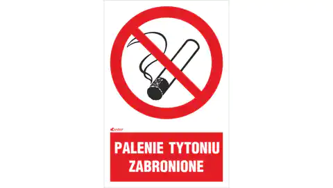 ⁨Self-adhesive warning plate /Smoking prohibited 150x205/ 12P/1/F1/FS⁩ at Wasserman.eu