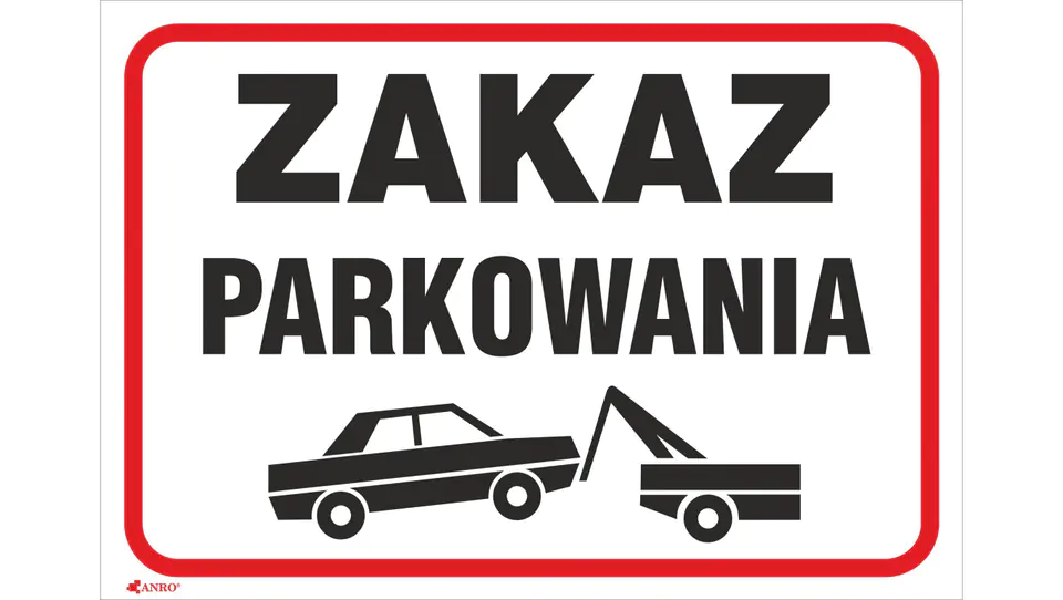 ⁨Tabliczka ostrzegawcza PCV /Zakaz parkowania/ 89/L/P⁩ w sklepie Wasserman.eu