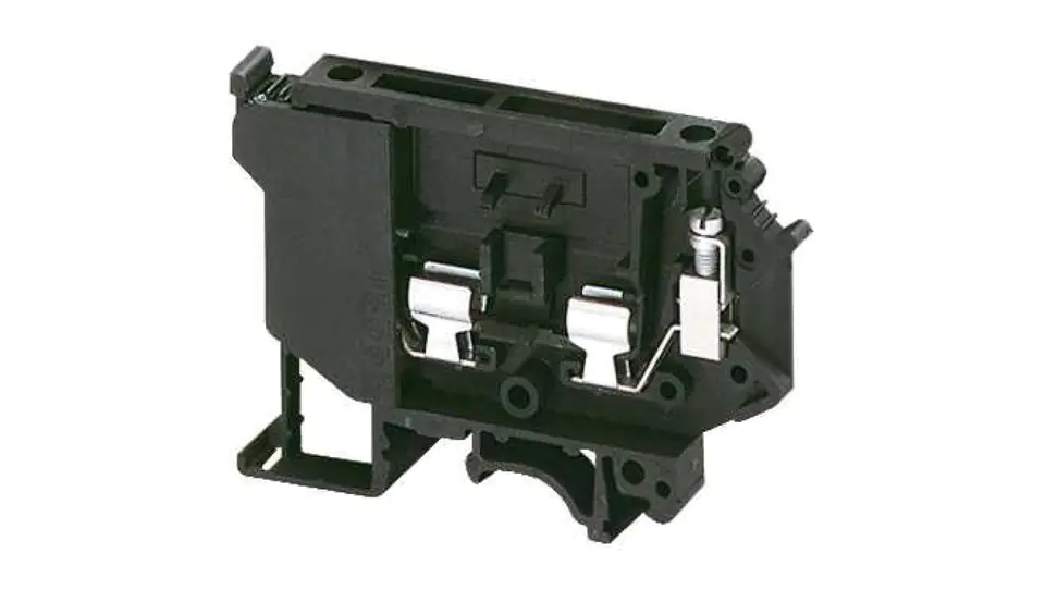 ⁨Złączka szynowa bezpiecznikowa 5X20,25/30mm 2-przewodowa 4mm2 czarna NSYTRV42SF5LD⁩ w sklepie Wasserman.eu