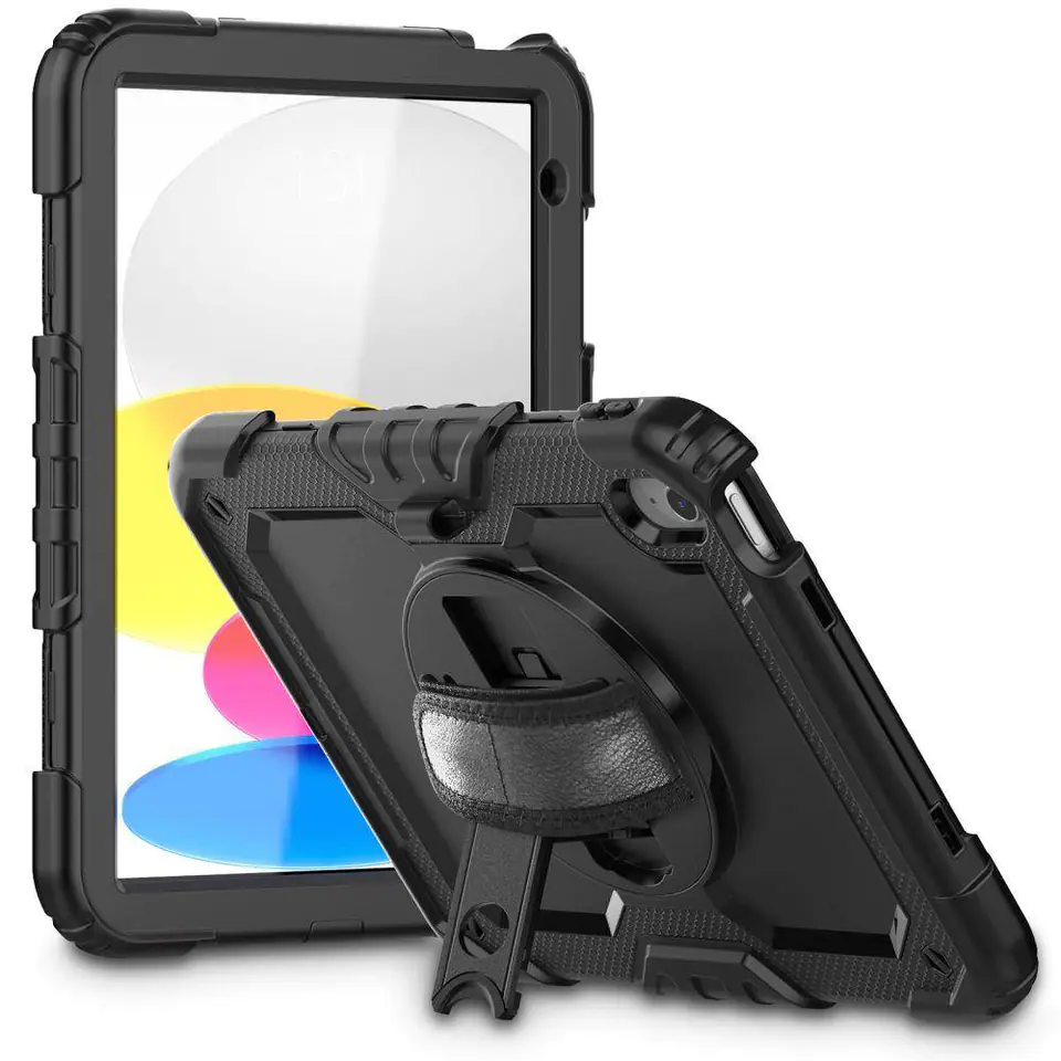 ⁨Etui IPAD 10.9 2022 Tech-Protect Solid360 czarne⁩ w sklepie Wasserman.eu