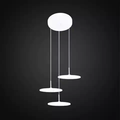 ⁨Minimalistyczna lampa LED wisząca – VINYL 3 Altavola Design (Barwa światła delikatnie ciepła, Kolor biały matowy)⁩ w sklepie Wasserman.eu