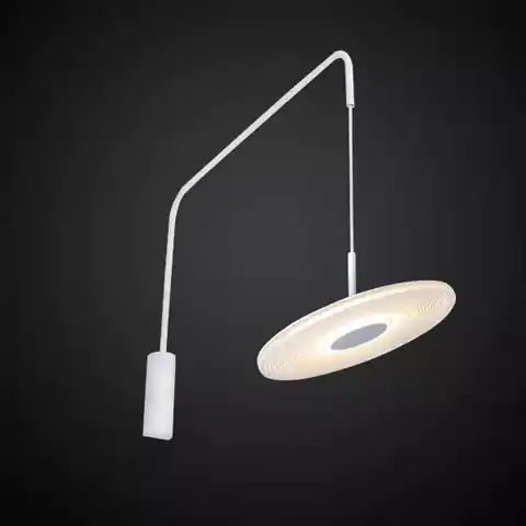 ⁨Minimalist LED wall lamp – VINYL W Altavola Design (Light color slightly warm, Matte white)⁩ at Wasserman.eu