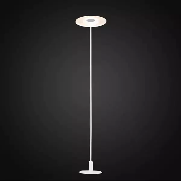 ⁨Minimalist LED floor lamp – VINYL F Altavola Design (Light colour slightly warm, Matte white)⁩ at Wasserman.eu