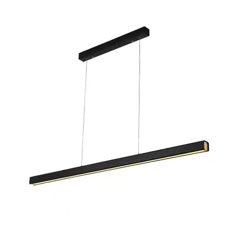 ⁨Lampa wisząca LINEAR 120cm czarna 3k Altavola Design (Barwa światła delikatnie ciepła, Kolor czarny matowy, Możliwość ściemniania nie)⁩ w sklepie Wasserman.eu