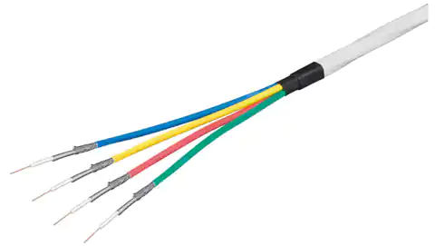 ⁨Coaxial Cable SAT KKS Quattro 4x1/4.8 CCS white, 67329 /100m/⁩ at Wasserman.eu