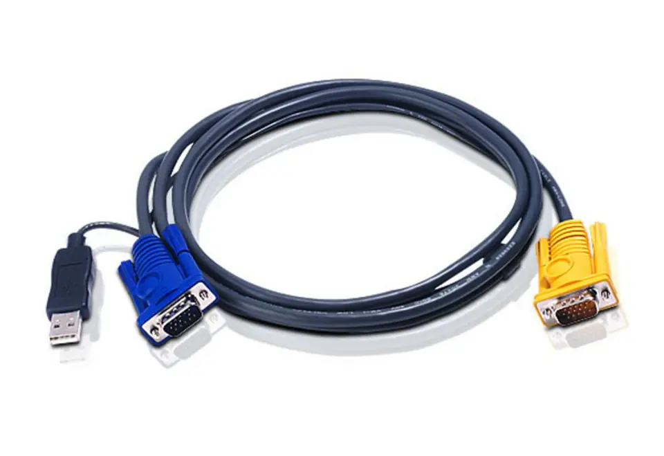 ⁨Kabel KVM USB z SPHD 3w1 2L-5202UP⁩ w sklepie Wasserman.eu