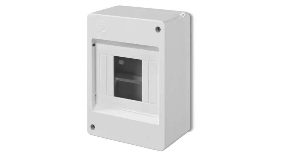 ⁨Rozdzielnica modułowa 1x4 natynkowa IP30 MINI S-4 (PE+N) 2304-10⁩ w sklepie Wasserman.eu