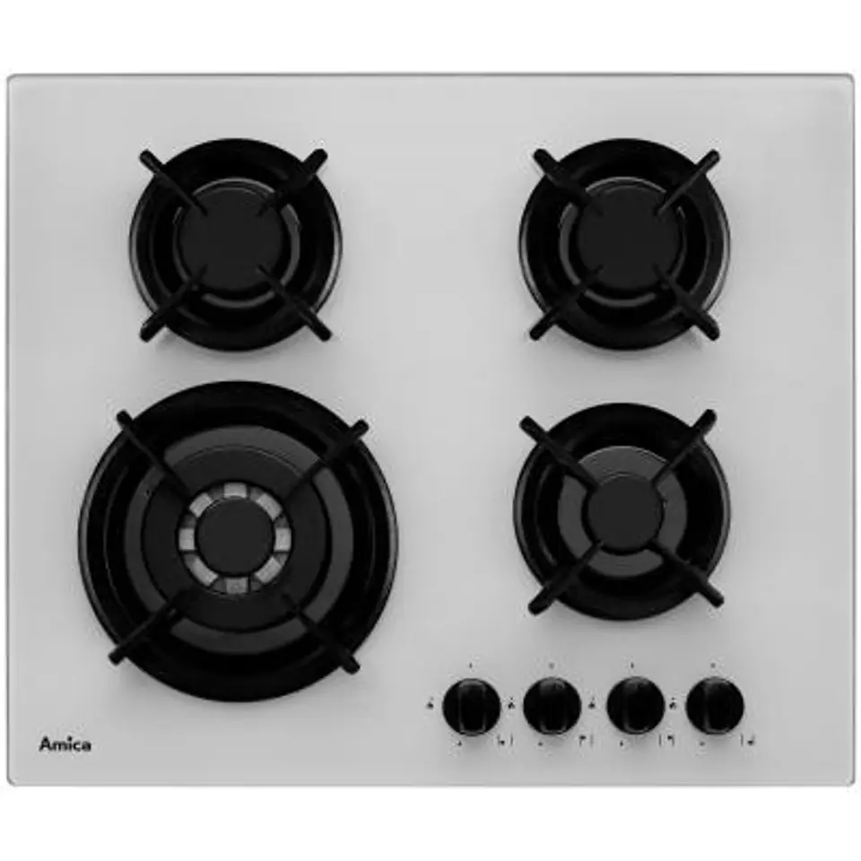 ⁨Gas hob on glass PG6411SRW⁩ at Wasserman.eu