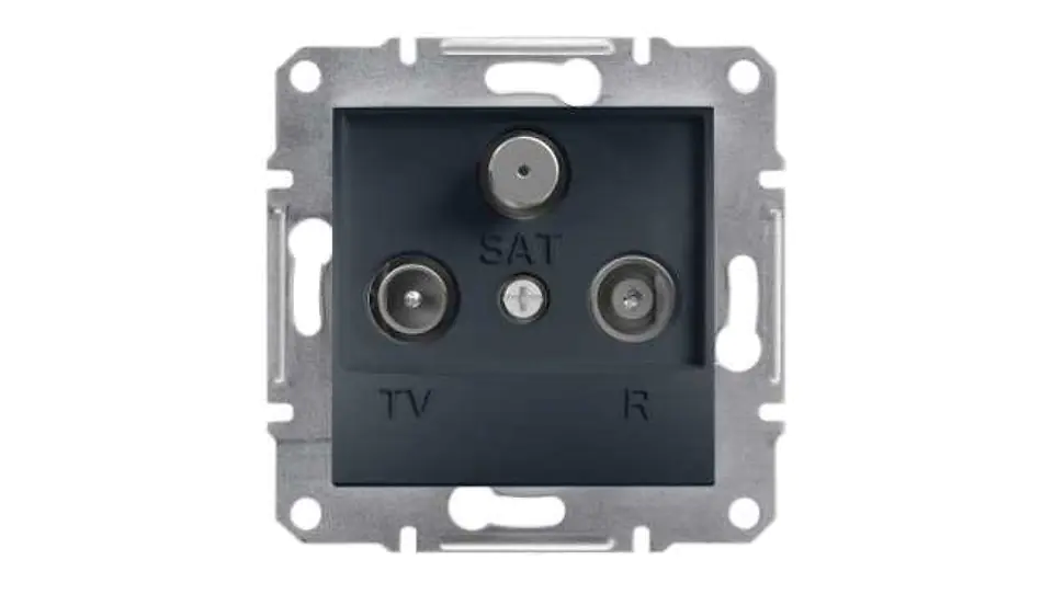 ⁨ASFORA Socket R-TV-SAT terminal (1dB) without frame anthracite EPH3500171⁩ at Wasserman.eu