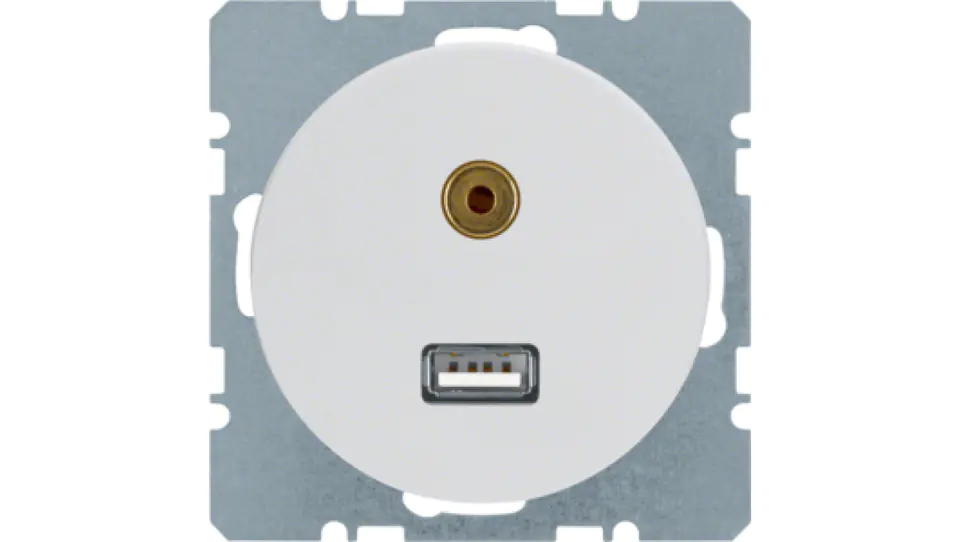 ⁨USB/3.5 mm audio jack, high-gloss white R.1/R.3 3315392089⁩ at Wasserman.eu