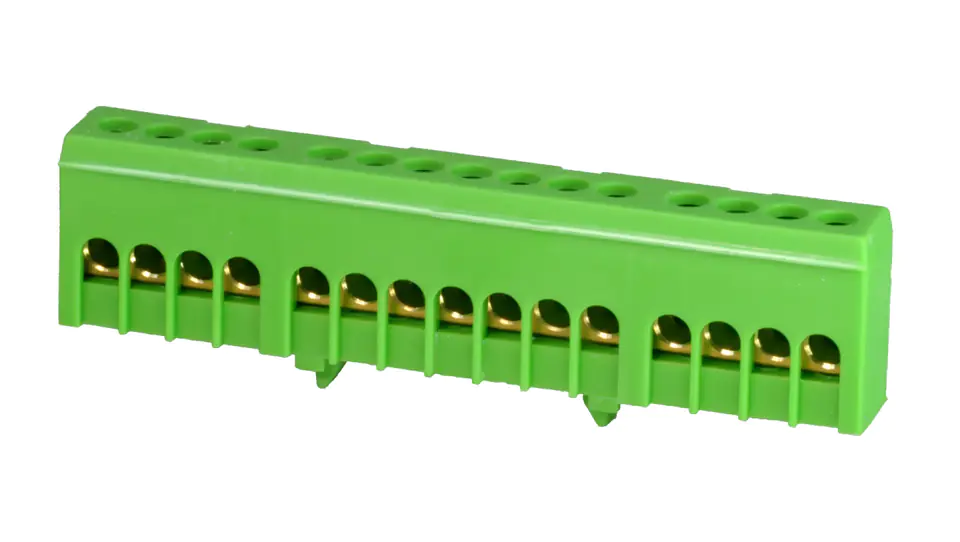 ⁨PE15H green 15x16mm2 Grounding terminal block IP20 MAD1015G15⁩ at Wasserman.eu