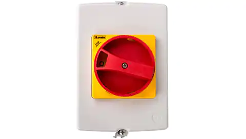 ⁨Surface Mount Enclosure IP65 for SM1R, width 100mm included yellow/red knob SM1Z1715R⁩ at Wasserman.eu
