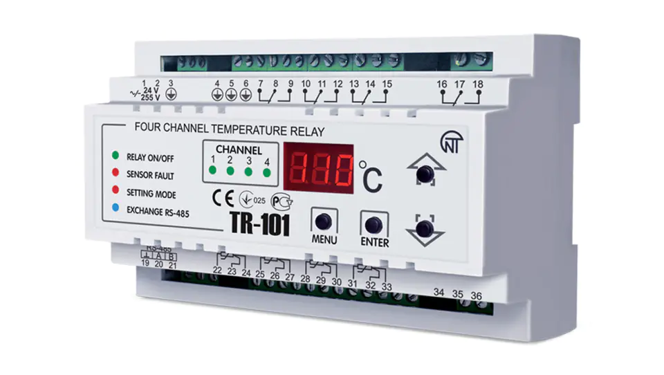 ⁨Cyfrowy przekaźnik kontroli temperatury TR-101⁩ w sklepie Wasserman.eu