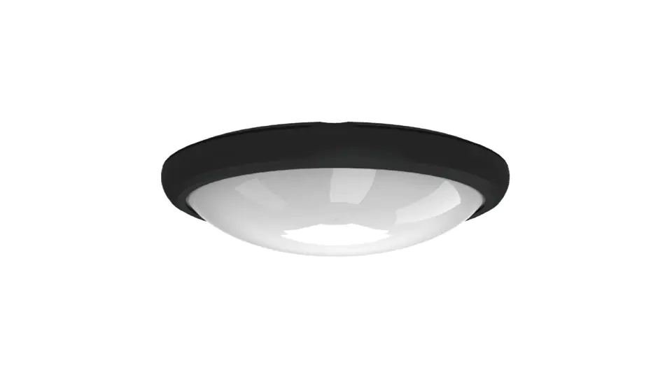 ⁨Plafoniera LED KANLO czarna 8W IP54 4000K 580lm owalna C45-KAN-08-BL-4K⁩ w sklepie Wasserman.eu