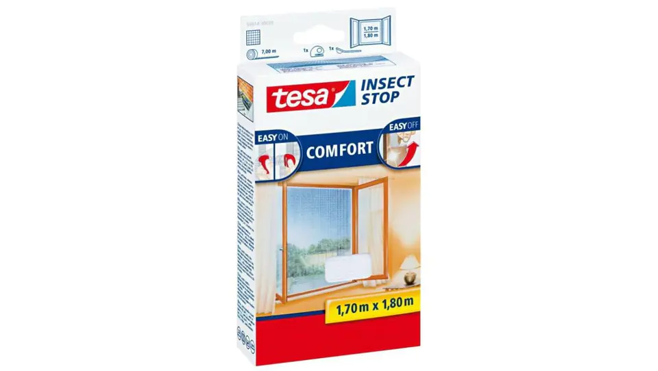 ⁨Window mosquito net COMFORT 1,7m x 1,8m white 55914-00020-00 /5pcs/⁩ at Wasserman.eu
