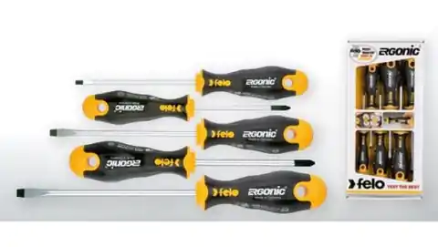 ⁨Set of non-insulated screwdrivers 5pcs Ergonic series 400 40095118⁩ at Wasserman.eu