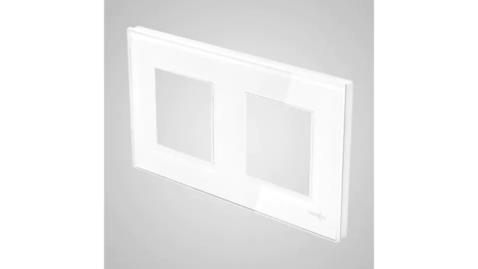 ⁨TouchMe Double Glass Frame White TM716W⁩ at Wasserman.eu