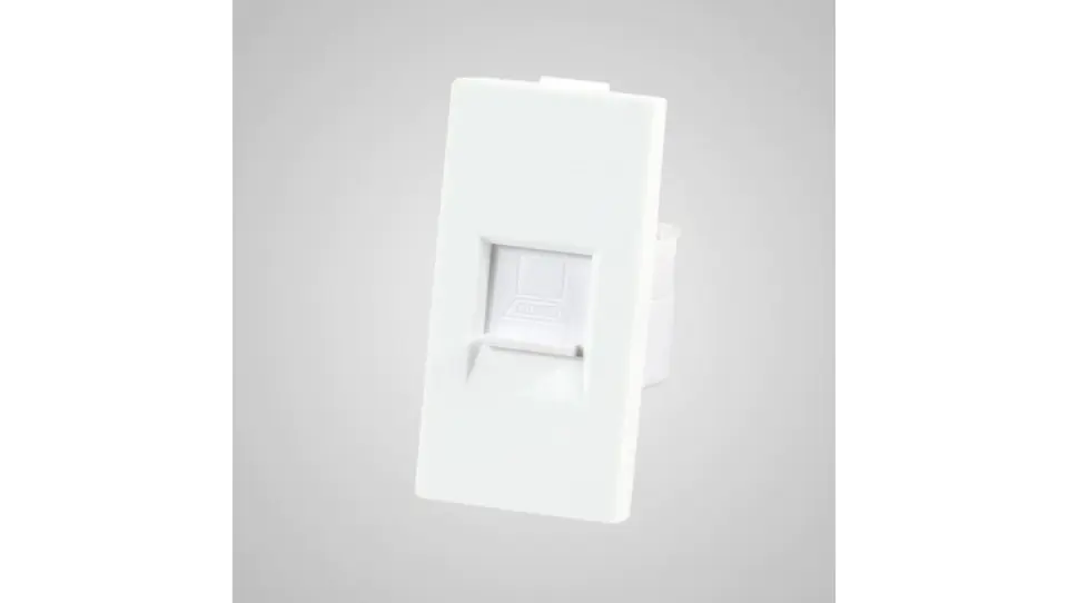 ⁨TouchMe Module 1/2 RJ45 computer socket white TM903W⁩ at Wasserman.eu