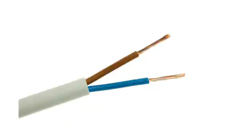 ⁨Flat cable H03VVH2-F (OMYp) 2x1,5 white /50m/⁩ at Wasserman.eu