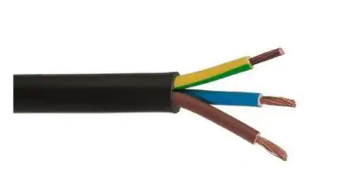 ⁨Residential cable H03VV-F (OHM) 3x1,5 żo black /25m/⁩ at Wasserman.eu