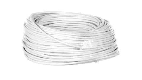 ⁨Residential cable H03VV-F (OHMS) 5x0,75 żo white /50m/⁩ at Wasserman.eu