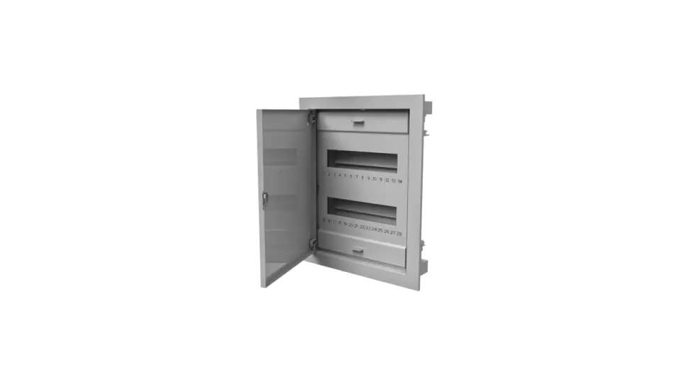 ⁨Modular switchgear 2x12 flush-mounted with metal doors IP40 N+PE C.1524⁩ at Wasserman.eu