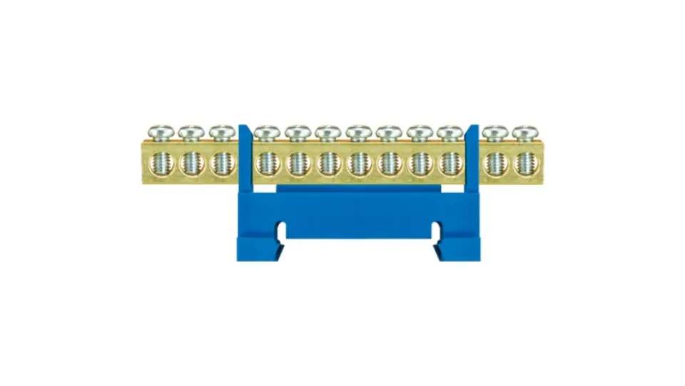 ⁨Terminal block low for rail 12-lane blue TH35 E.4024⁩ at Wasserman.eu