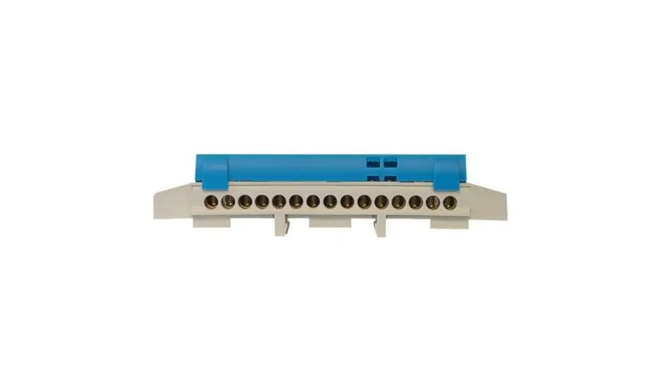 ⁨Rail terminal block 15 ways blue TH35 IP20 E.4171⁩ at Wasserman.eu