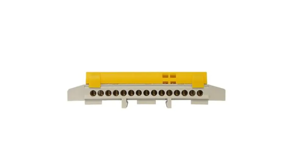 ⁨Rail terminal block yellow 15 ways TH35 IP20 E.4175⁩ at Wasserman.eu