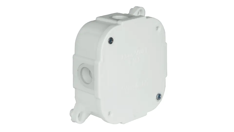 ⁨Box n/t hermetic hollow 88x88x40mm IP44 white VP 074-01 61.173⁩ at Wasserman.eu