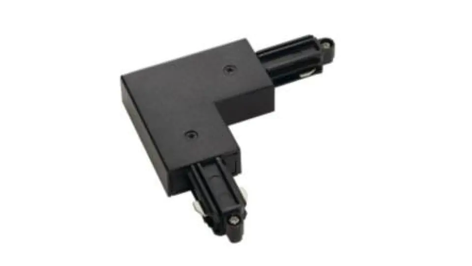 ⁨Connector 90 degree for LUXSYSTEM-1F black CreeLamp black rail lighting⁩ at Wasserman.eu