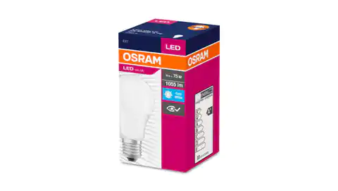 ⁨LED bulb E27 10,5W VALUE CLA75FR 10,5W/840 1055lm 4000K (equivalent to 75W) 4052899973404⁩ at Wasserman.eu