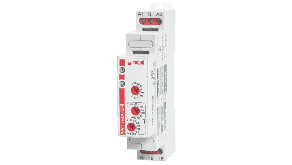 ⁨Timer 1P 1sec-10days 12-240V AC/DC 50/60 Hz multifunctional RPC-1MA-UNI 863181⁩ at Wasserman.eu