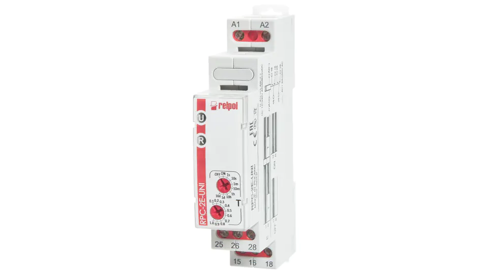 ⁨Timer 2P 1sec-10days 12-240V AC/DC 50/60 Hz delayed switching on RPC-2E-UNI 863196⁩ at Wasserman.eu