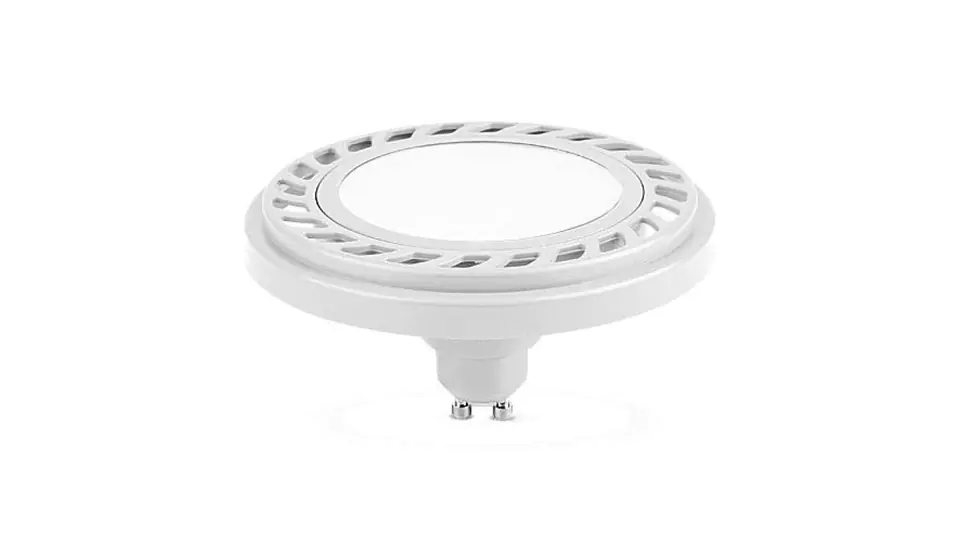 ⁨Żarówka ES111 gu10 led 9W WW Ściemnialna ciepła biała AR111 biała obudowa W/WW⁩ w sklepie Wasserman.eu