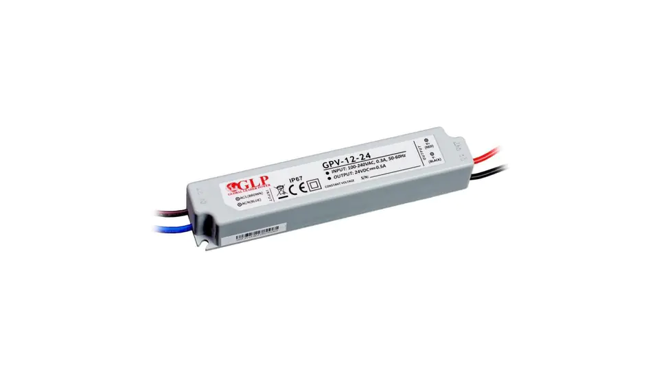⁨Zasilacz GPV 12W 24V DC ip67 gpv-12-24 led⁩ w sklepie Wasserman.eu