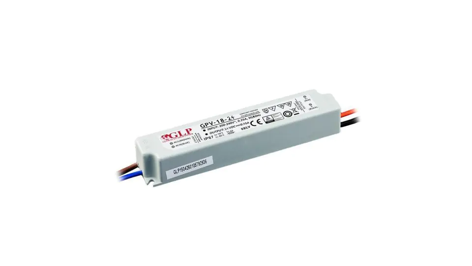 ⁨Zasilacz GPV 18W 24V DC ip67 gpv-18-24 led glp⁩ w sklepie Wasserman.eu