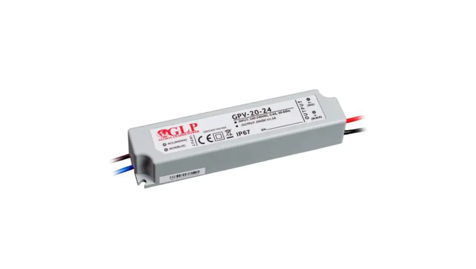 ⁨Zasilacz GPV 24W 24V DC ip67 gpv-20-24 led⁩ w sklepie Wasserman.eu