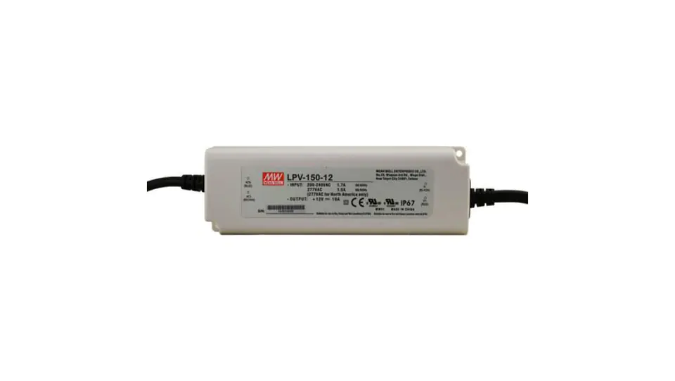 ⁨Power Supply Mean Well LPV-150-12 120W ip67 12V⁩ at Wasserman.eu