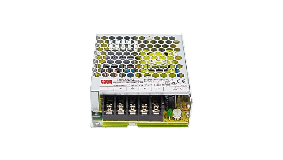 ⁨Zasilacz Mean Well LRS-35-24 35W 24V ip20⁩ w sklepie Wasserman.eu