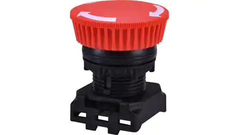 ⁨Drive with mushroom button, 40 mm, unlocked by turning right, Red EGM-T-R 004771290⁩ at Wasserman.eu