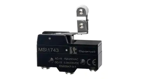 ⁨Miniature connector angled lever with roller MS1743⁩ at Wasserman.eu
