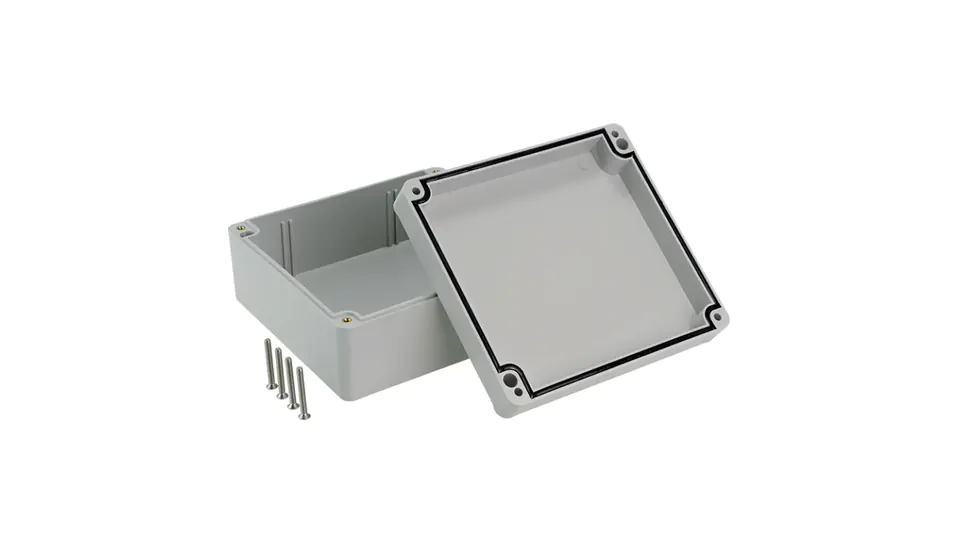 ⁨STRONG Hermetic box n/t 125x115x58mm IP67 PHP-59 grey 62.59⁩ at Wasserman.eu