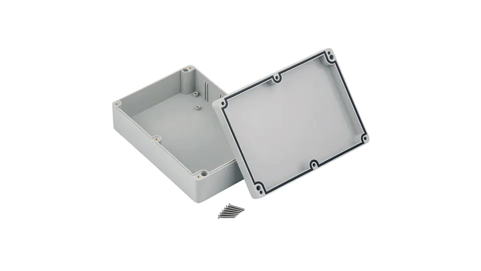 ⁨STRONG Hermetic box n/t 177x126x56mm IP67 PHP-74 grey 62.74⁩ at Wasserman.eu