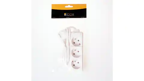 ⁨Extension cable 3 sockets 5m without switch. white LB0080-5 LIBOX⁩ at Wasserman.eu